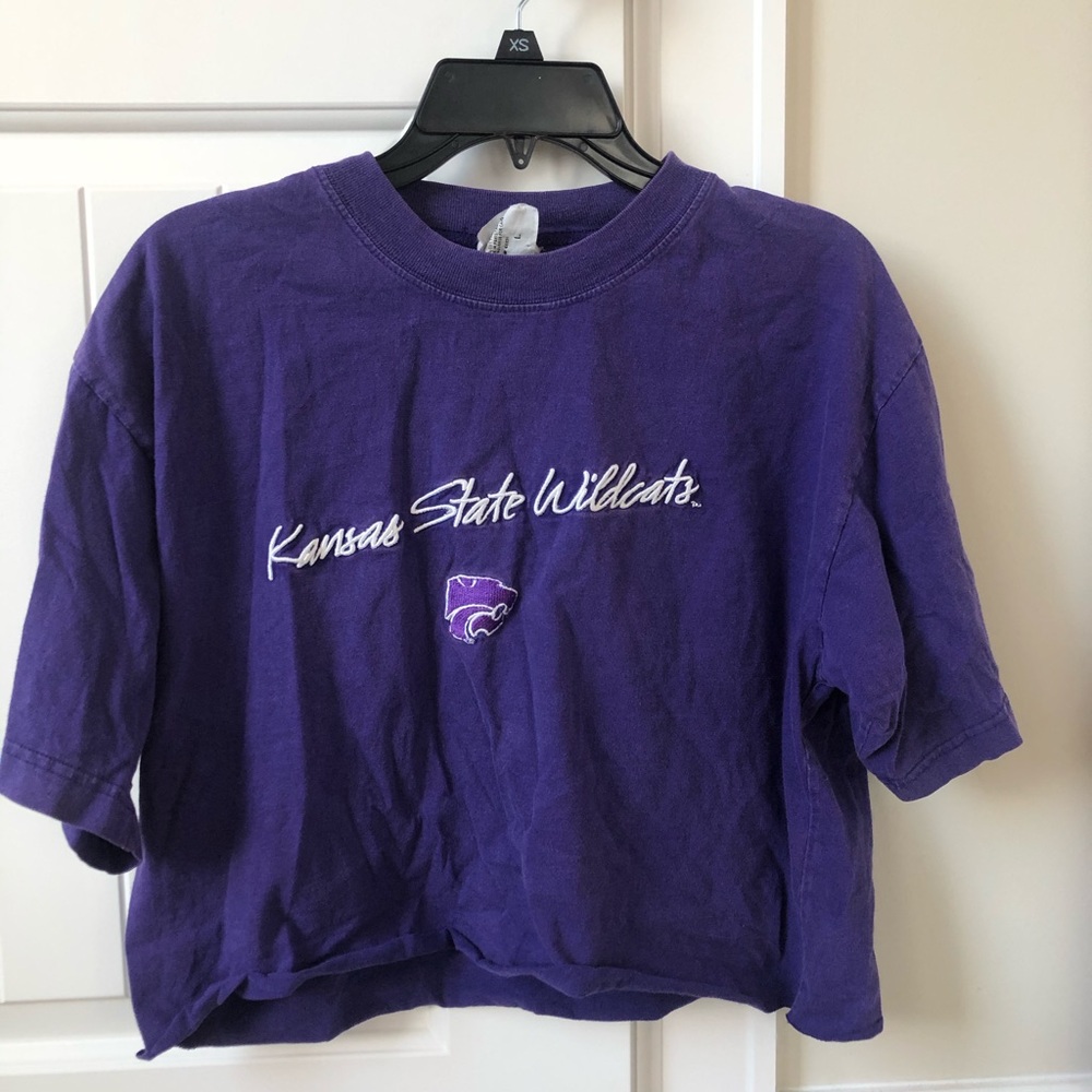 Cropped Vintage K-State Shirt